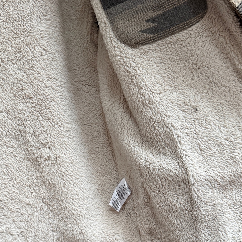 Jachs Gray and Black Patterned Shirt Jacket Sherpa Size XL Shacket - Picture 6 of 7